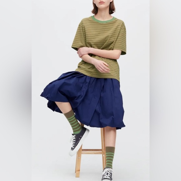 Marni X Uniqlo balloon-shaped navy skirt - RARE -  NWT - Picture 2 of 14